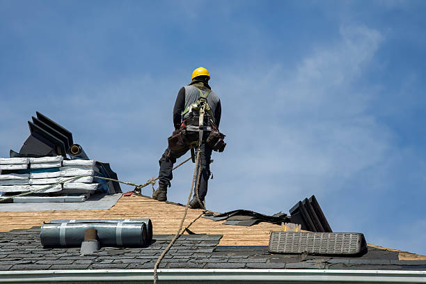Professional Roof Installation technician working in Chelmsford, MA